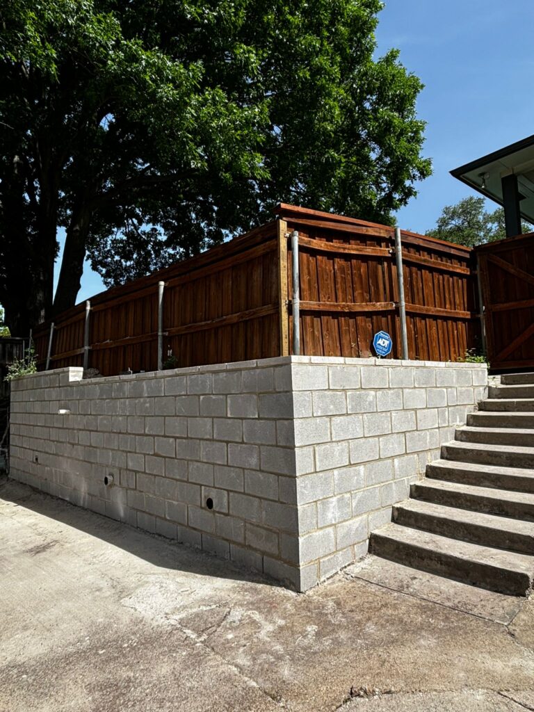 Custom Retaining Wall Installation in Arlington, TX Built to Last with Quality Craftsmanship